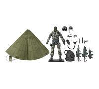 G.I. Joe Classified Series Pilote d'action 60e anniversaire - Pull Halo (haute altitude à ouverture basse), figurine d'action de 15,2 cm avec parachute et 18 accessoires