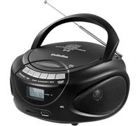 G Keni Lecteur CD Portable Boombox avec Bluetooth, Radio AM/FM, Support CD Boombox USB, SD, MMC, Entrée Aux, Prise Casque, Son Stéréo à Volume, Écran LCD, Alimentation et Batterie