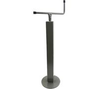 G.L.D. Forniture Servotimon pour remorques agricoles avec manivelle Supérieure Pied d'appui Course Vis 210 mm Tuyau extérieur : 40 x 40 mm, Hauteur totale 532 mm. Charge statique maximale 200 kg