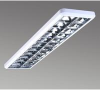 G & L Handels GmbH Luminaire à trame 432 blanc, longueur 124,5 cm 432, dimmable, blanc, Bureau, Métal, Moderne, Plafonnier