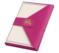 G.Lalo - Ensemble Cartes bordées Framboise/Enveloppes par 10 G