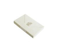 Lalo 24416L - Un paquet sous film de 25 enveloppes de visite gommées doublées 9x14 cm en Papier vergé de France, Ivoire