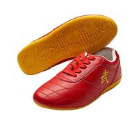 G-like Chaussures de Tai Chi Kung Fu - ZooBoo Martial Art Martial Chinois Traditionnel Wushu Shaolin Qi Gong Beijing Trainer Wing Chun Pantoufle avec Classique et Caoutchouc Wu Logo Oxford Semelle