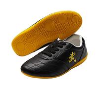 G-like Chaussures de Tai Chi Kung Fu - ZooBoo Martial Art Martial Chinois Traditionnel Wushu Shaolin Qi Gong Beijing Trainer Wing Chun Pantoufle avec Classique et Caoutchouc Wu Logo Oxford Semelle