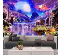 G-LIKE Tapisserie murale fluorescente réactive aux UV pour chambre à coucher, fête, plage, salon