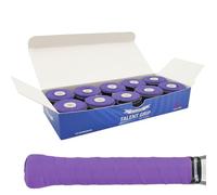 G-Lueck Talent Grip Lot de 10 Grips de Tennis très adhérent | Épaisseur 0,50-0,60 mm | Surgrip pour Raquettes de Tennis, Badminton, Squash et Padel (Violet)