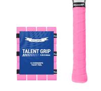 G-Lueck Talent Grip Lot de 12 Grips de Tennis très adhérent | Épaisseur 0,50-0,60 mm | Surgrip pour Raquettes de Tennis, Badminton, Squash et Padel (Rose)