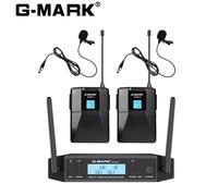 G-MARK de microphone sans fil GLXD4 Système UHF professionnel pour déterminer le micro et le micro Bodypack pour le spectacle sur scène,l'église de fête à la maison - Type 2B-Lavalier-EU