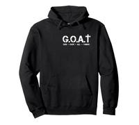 G.O.A.T God Over All Thing Minimalist Christian Bible Dire Sweat à Capuche