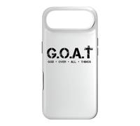 G.O.A.T God Over All Things Goat Jesus Christian Funny Citation Coque pour iPhone Air