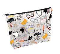 G-Omens Merchandising Comédie TV Cadeau Crowley et Aziraphale Wings Trousse de maquillage G-Omens, blanc, SMITTEN UK