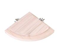 G P Lot de 2 supports de perche en bois en forme de cage pour animaux de compagnie Accessoires de plate-forme pour animaux de compagnie - Cocus Conure Lovebirds Jouet hamster perroquet chaud