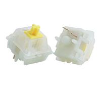 G Pro Gateron Lot de 70 interrupteurs de clavier linéaires à tige jaune 5 broches pour claviers mécaniques DIY
