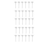 G Shape Landscape Pins 30pcs | Galvanized Steel Garden Stakes for Landscape Fabric/Bird Netting/Tents | Heavy Duty Plant Control Pins & Erosion Management Fasteners (102mm)