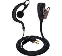 G-Shape Radio Earpiece with PTT Microphone for CP040 CP200 DP1400 GP300 XT180 XT420 XT460 Hytera PD505 Midland Security Radio 2 Way (1 Piece)