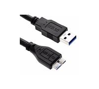 G-Shield 1m Câble Micro USB 3.0 A Mâle vers Micro B SuperSpeed 5Gbps Haute Vitesse pour disques durs externes etc 1 Mètre Noir