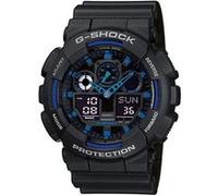 Montre Casio Homme G-Shock Chrono Résine Noir GA-100-1A2ER Sport - 200 Mètres