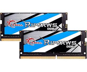 G.SKILL 32 Go 3200 MHz DDR4 So-DIMM Kit de Mise à Niveau de la mémoire d’Ordinateur Portable (CL22) 1,20 V PC4-25600 Ripjaws 2x16 Go