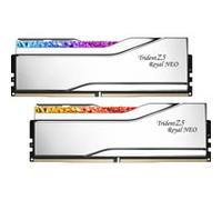 G.Skill Trident Z5 Royal Neo RGB - Kit mémoire 32GB (2x16GB) DDR5-6000 CL26-36-36-96 argent
