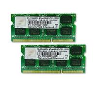 G.Skill 4GB DDR3-1600 SQ module de mémoire 4 Go 2 x 2 Go