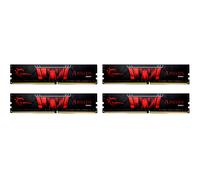 Mémoire RAM G.skill AEGIS - DDR4 - kit - 32 Go: 4 x 8 Go - DIMM 288 broches - 3200 MHz / PC4-25600 - CL16 - 1.35 V - mémoire sans tampon - non ECC