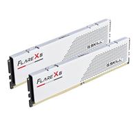 G.Skill Flare X5 Series DDR5 RAM (AMD Expo & Intel XMP 3.0) 64 Go (2 x 32 Go) 6000 MT/s CL36-36-36-96 1,35 V mémoire U-DIMM pour Ordinateur de Bureau - Blanc Mat (F5-6000J3636F32GX2-FX5W)