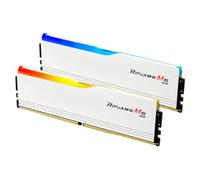 G.SKILL Ripjaws M5 RGB Series DDR5 RAM (Intel XMP 3.0 et AMD Expo) 32 Go (2 x 16 Go) 5200MT/s CL40-40-40-83 1,10 V Mémoire U-DIMM pour ordinateur de bureau - Blanc mat (F5-5200J4040A16GX2-RM5RW)