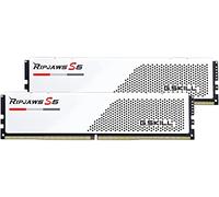 G.SKILL Ripjaws S5 Series DDR5 RAM (Intel XMP 3.0) 32 Go (2 x 16 Go) 6000 MT/s CL30-40-40-96 1,35 V pour ordinateur de bureau U-DIMM - Blanc mat (F5-6000J3040F16GA2-RS5W)