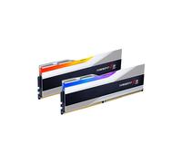 G.Skill Kit barrettes mémoire Trident Z5 RGB 32 Go (2 x 16 Go) DDR5 5600 MHz CL40 Argent