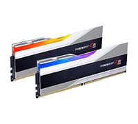 G.SKILL Trident Z5 RGB Series DDR5 RAM (Intel XMP 3.0) 32 Go (2 x 16 Go) 6400 MT/s CL32-39-39-102 1,40 V Mémoire U-DIMM pour ordinateur de bureau - Argent métallique (F5-6400J3239G16GA2-TZ5RS)