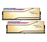 G.Skill Trident Z5 Royal Neo RGB - Kit mémoire 32GB (2x16) DDR5-6400 CL30-39-39-102 or