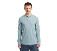 G-STAR 8719965012981 Dunda Slim Polo LS, Bleu (Ash Blue D27683-5864-5304), S