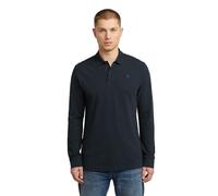 G-STAR 8719965012981 Dunda Slim Polo LS, Bleu (Salute D27683-5864-c742), S