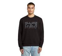 G-Star RAW Sweat Text Graphic Noir M