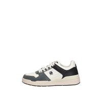 G-STAR RAW Homme Attacc Blk Lea M Basket, Multicolore White Blue D24906 01 315, 41 EU