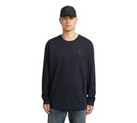 G-STAR Back Embro Text Loose R T Ls T-Shirt, Bleu (Salute D26835-d976-c742), S Hommes