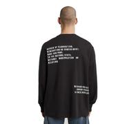 G-STAR Back Embro Text Loose R T Ls T-Shirt, Noir (DK Black D26835-d976-6484), M Hommes