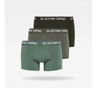 G-Star Boxers homme Classic Color – Lot de 3 multicolores (GS Grey/Asfalt/Bright Jungle) S