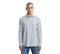 G-STAR Bristum 2.0 Slim Shirt, Multicolore (Bleu cendré/Lait D23553-e071-h531), S