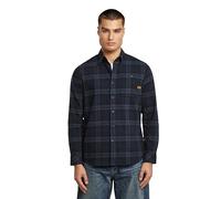 G-STAR Bristum 2.0 Slim Shirt, Multicolore (India Ink Toby Check D23553-d748-h520), S Hommes