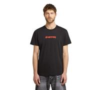 G-STAR Burger Back Print R T T-Shirt, Noir (DK Black D26832-d975-6484), M Hommes
