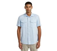 G-Star Chemise Marine Slim à manches courtes Bleu XL Homme