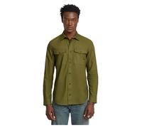 G-Star Homme Chemise Marine Slim, Multicolore (shadow olive/ensis green oxford D24963-7665-H046), L