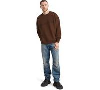 G-Star Chenille G-script Loose Sweater Plum Taille: XXL | Pulls Outlet | Homme | Magenta