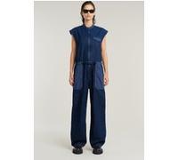 G-Star Cocoon S/l Jumpsuit Faded Indigo Patched Taille: M | Salopettes Outlet | Femme | Bleu