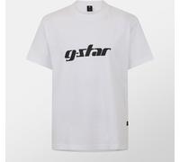 G-star Cursive T-Shirt Blanc Grand Male