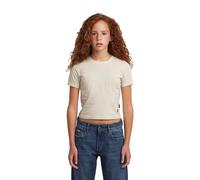 G-star D29258-01 Cropped Short Sleeve T-shirt Beige 8 Years Fille