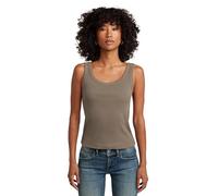 G-Star Débardeur Slim côtelé pour Femme, Marron, Taille L