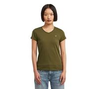 G-STAR Eyben 2.0 Haut Slim à col en V pour Femme, Vert (Dark Olive D24533-4107-c744), S