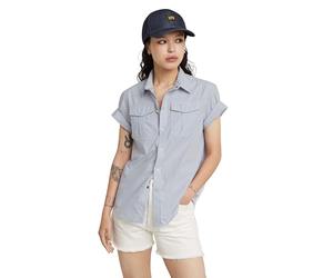 G-Star Femme Chemise Military Button Down , Multicolore (grapeade mini stripe D24592-C667-G460), XL